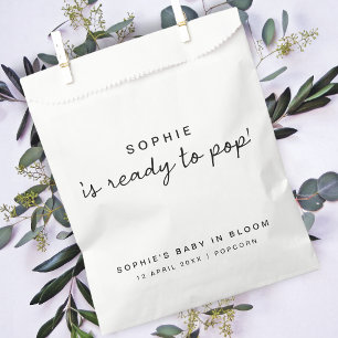 Baby in Bloom Klaar voor Pop van Baby shower Pop Bedankzakje