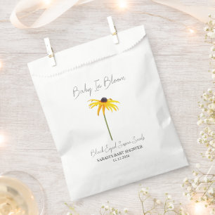 Baby in Bloom L Black Eyed Susan Seeds Baby shower Bedankzakje
