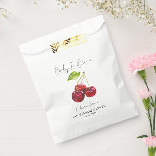 Baby in Bloom L Cherry Seeds Baby shower Bedankzakje