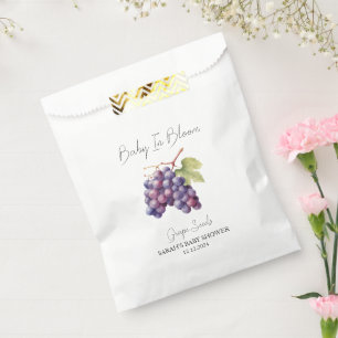 Baby in bloom l druivenpitten Baby shower Bedankzakje
