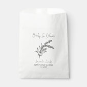 Baby in Bloom l Lavendel Seeds Baby shower Bedankzakje (Voorkant)