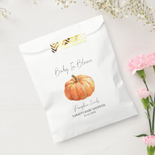 Baby in Bloom L Pompoenpitten Baby shower Bedankzakje