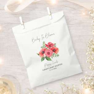 Baby in Bloom L Poppy Seeds Baby shower Bedankzakje