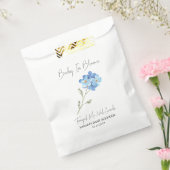 Baby in Bloom L Vergeet mij niet zaden Baby shower Bedankzakje (Gezegeld)