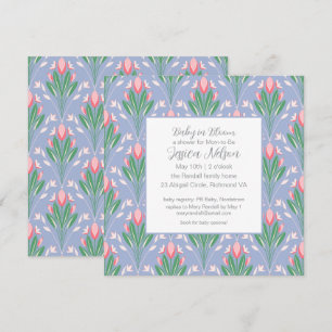 Baby in Bloom Lente Tulpen Bloemen Kaart
