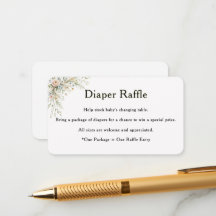 Baby In Bloom Luiers Raffle Insteekkaart