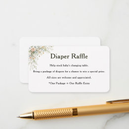 Baby In Bloom Luiers Raffle Insteekkaart Informatiekaartje