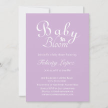 Baby in Bloom Modern Paarse