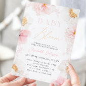 Baby In Bloom Pastel Floral Baby shower Invitation