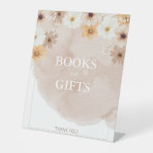 Baby in Bloom Pedestal Gift Sign Reclamebord Met Voetstuk (Voorkant)