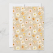 Baby in Bloom persbloemen Uitnodiging (Achterkant)