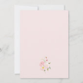 Baby In Bloom Pink Floral Baby Shower Invitation (Dos)