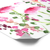 Baby in Bloom Pink Wildflower  Poster (Hoek)