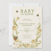 Baby in Bloom QR Code Douche Invitation (Devant)