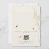 Baby in Bloom QR Code Douche Uitnodiging (Achterkant)