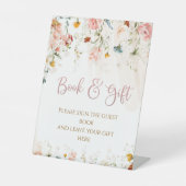 Baby in bloom reclamebord met voetstuk (Voorkant)