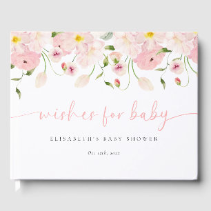 Baby in Bloom Roze Baby Shower Gastenboek