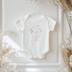 Baby in Bloom Roze Wilde Bloemen Bloemen Bloemen Romper