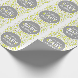 Baby in Bloom Shower  Flower Gender Neutral Cadeaupapier