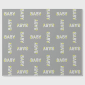 Baby in Bloom Shower Flower Gender Neutral Cadeaupapier (Vlak)