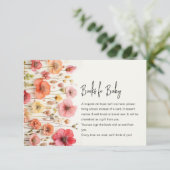Baby in Bloom shower Livres carte de boîtier (Debout devant)