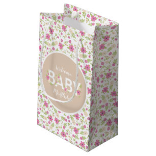 Baby in Bloom Shower Pink Flowers Girl Klein Cadeauzakje