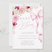 Baby in Bloom Spring Baby shower Uitnodiging (Voorkant)