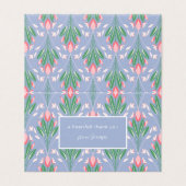 Baby in Bloom Spring Tulip Flowers Bedankt Opmerki Kaart (Buitenkant ongevouwen)