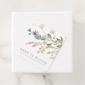 Baby in Bloom Spring Wildflower Bouquet Bedankjes Labels (In situ)