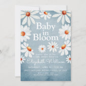 Baby in Bloom Waterverf Daisies Kaart (Voorkant)