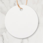 Baby in Bloom waterverf roze baby shower Bedankjes Labels (Achterkant)