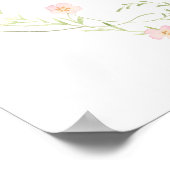 Baby In Bloom Welcome Poster Sign (Coin)