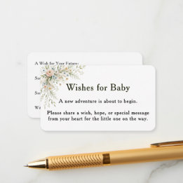 Baby In Bloom Wensen voor Baby Kaart