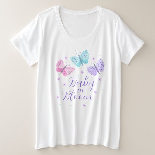 Baby in Bloom Whimsical Butterfly Baby shower (Design devant)