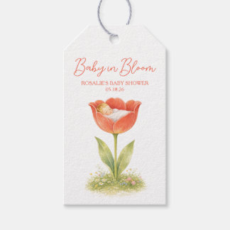 Baby in Bloom Whimsical Tuin Boho Baby Shower Cadeaulabel