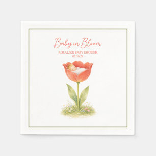 Baby in Bloom Whimsical Tuin Boho Baby Shower Servet