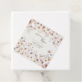 Baby in Bloom Wildbloemen Baby Meisje Baby shower Bedankjes Labels (In situ)