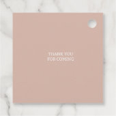 Baby in Bloom Wildbloemen Baby Meisje Baby shower Bedankjes Labels (Achterkant)