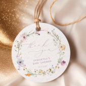 Baby in Bloom Wilde Bloemen Baby Shower Dankjewel Bedankjes Labels