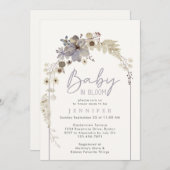 Baby in Bloom Wildflower Arch Baby shower Kaart (Voorkant / Achterkant)