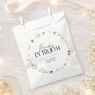 Baby in bloom wildflower baby shower bedankzakje