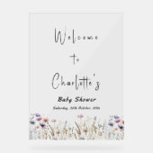Baby In Bloom Wildflower Baby Shower Welcome (Recto)