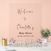 Baby In Bloom Wildflower Baby Shower Welcome (Mariage)