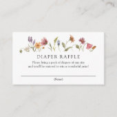 Baby in Bloom Wildflower Diaper Raffle Informatiekaartje (Voorkant)