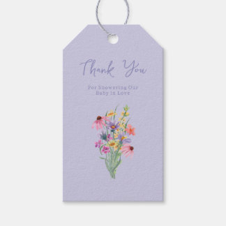 Baby in Bloom Wildflower Garden Baby shower Cadeaulabel