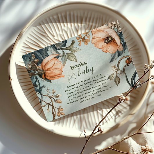 Baby in Bloom Wildflower Garden Baby shower Informatiekaartje