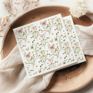 Baby in Bloom Wildflower Girl Baby shower Servet