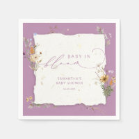 Baby in Bloom Wildflower Modern Baby shower