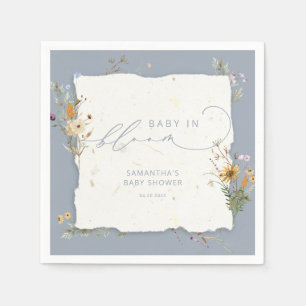 Baby in Bloom Wildflower Schattige Baby shower Servet