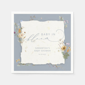 Baby in Bloom Wildflower Schattige Baby shower Servet